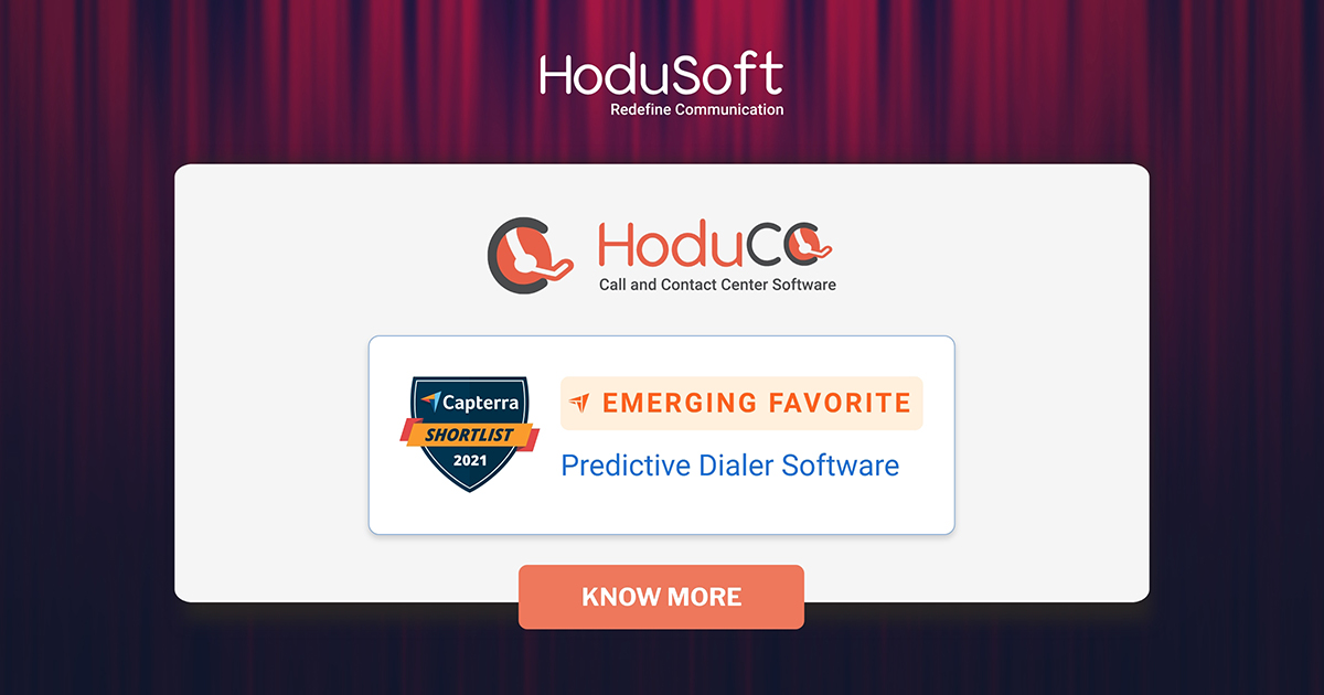 Gartner lists HoduCC Predictive Dialer Software among Emerging Favorites